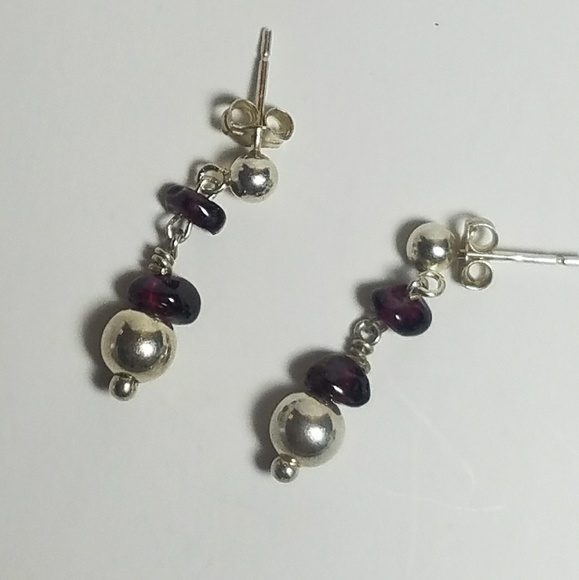 BOHO Garnet Earrings - Picture 2 of 2